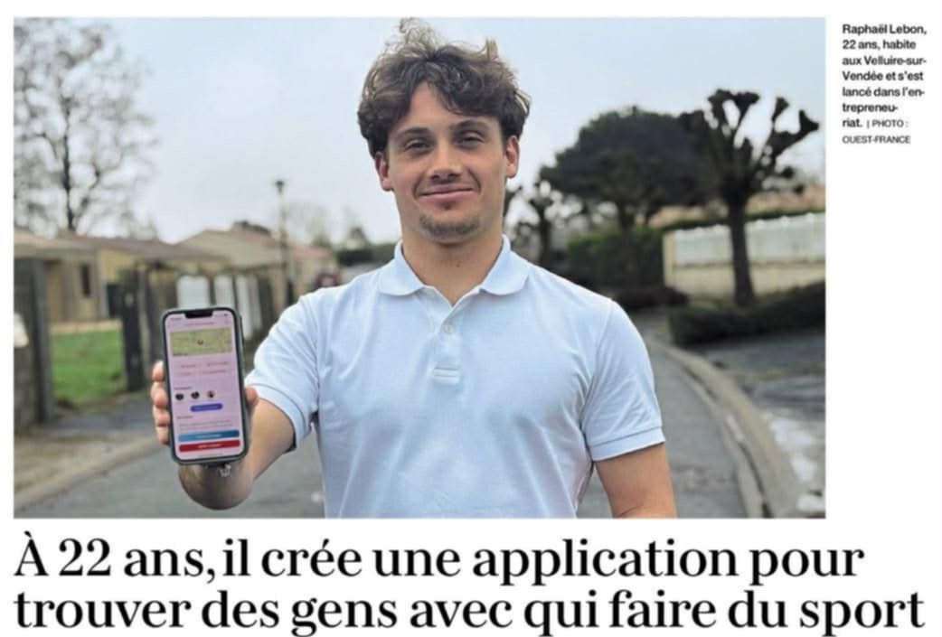 Article de Ouest-France sur Raphaël Lebon et l'application Unite